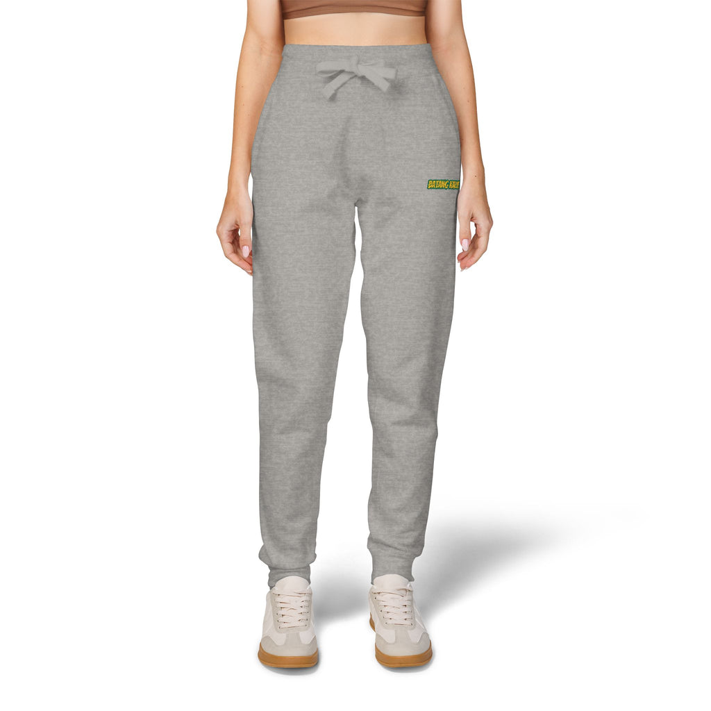 Batang Kalye Cozy Unisex Fleece Sweatpants with Embroidered Design, Casual Lounge Pants, Relaxation, Everyday Wear, Gift for Him/Her, Stylish Comfort