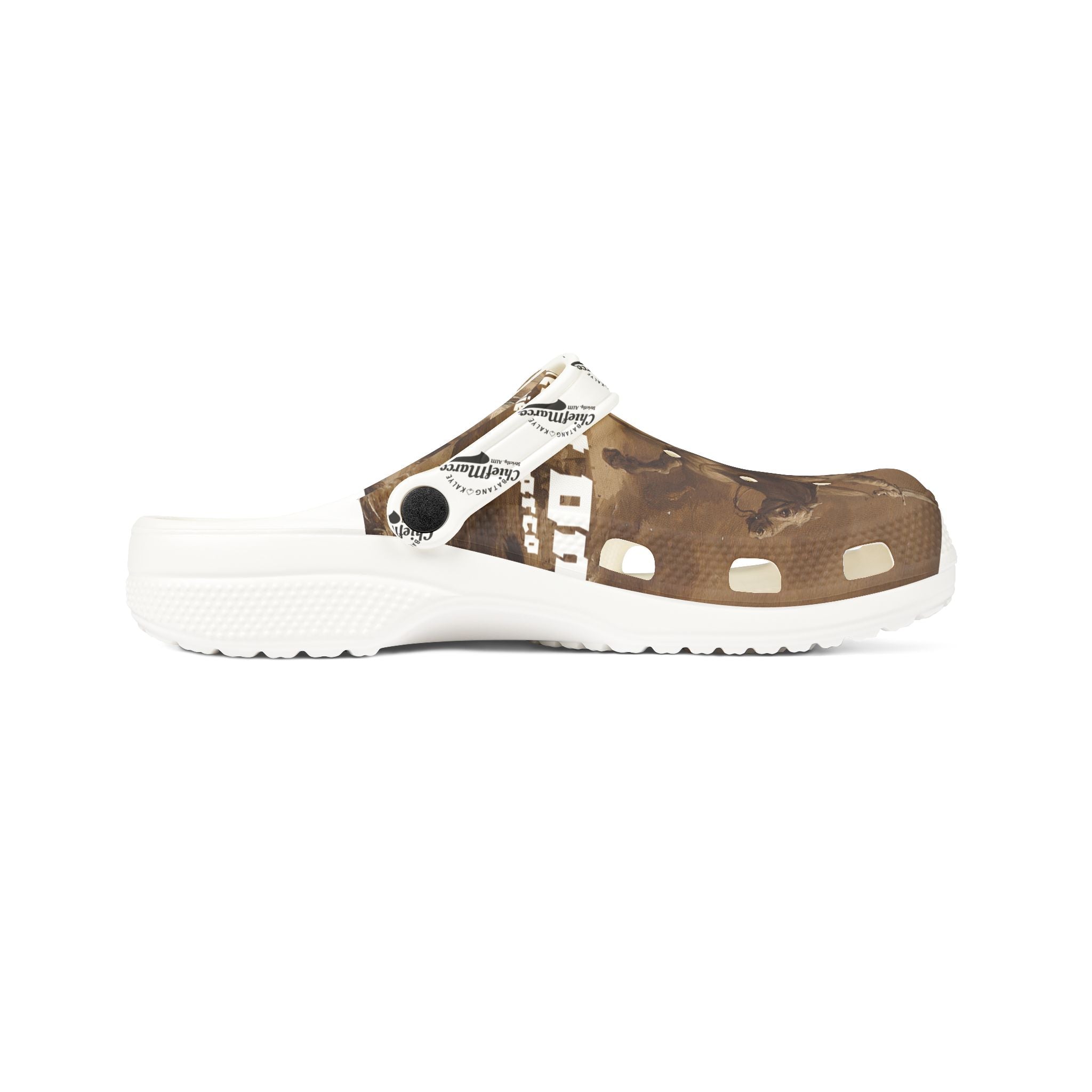 Stylish Batang Kalye Foam Shoes, Comfortable Slip-On Clogs, Unique Pattern Footwear for Home, Garden or Beach
