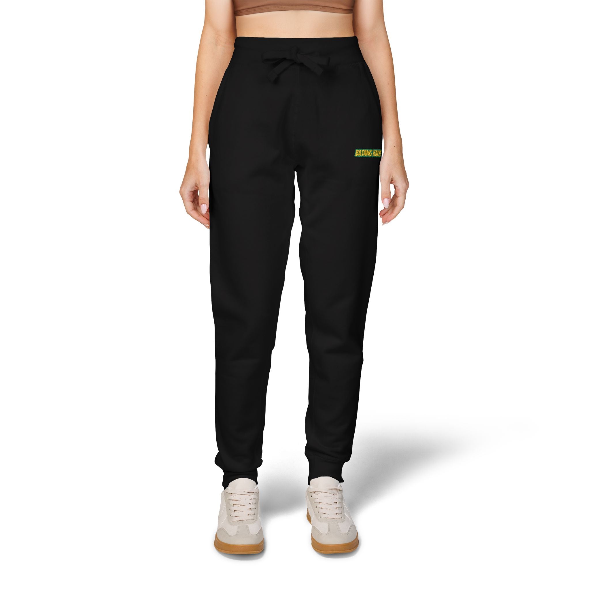 Batang Kalye Cozy Unisex Fleece Sweatpants with Embroidered Design, Casual Lounge Pants, Relaxation, Everyday Wear, Gift for Him/Her, Stylish Comfort