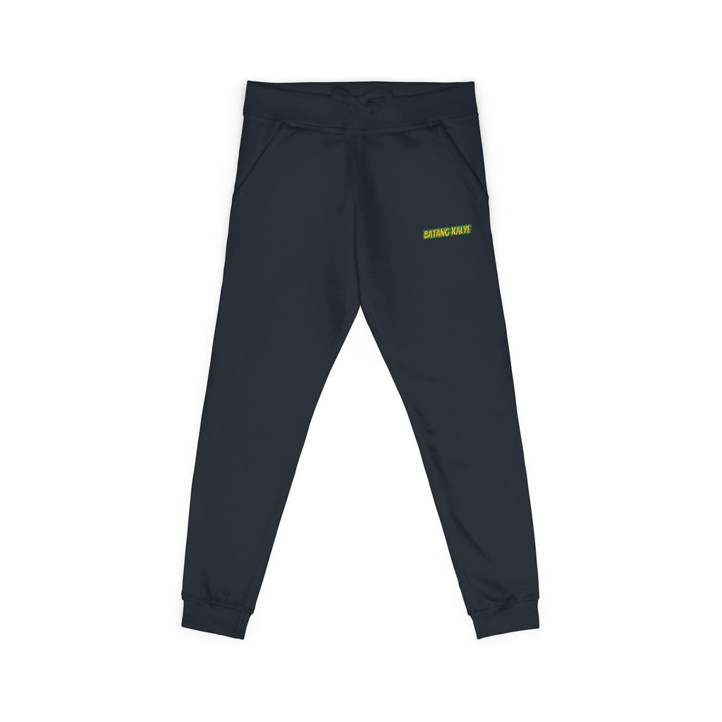 Batang Kalye Cozy Unisex Fleece Sweatpants with Embroidered Design, Casual Lounge Pants, Relaxation, Everyday Wear, Gift for Him/Her, Stylish Comfort