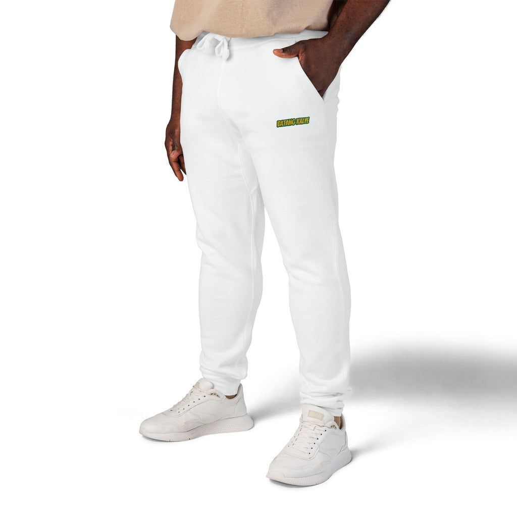 Batang Kalye Cozy Unisex Fleece Sweatpants with Embroidered Design, Casual Lounge Pants, Relaxation, Everyday Wear, Gift for Him/Her, Stylish Comfort