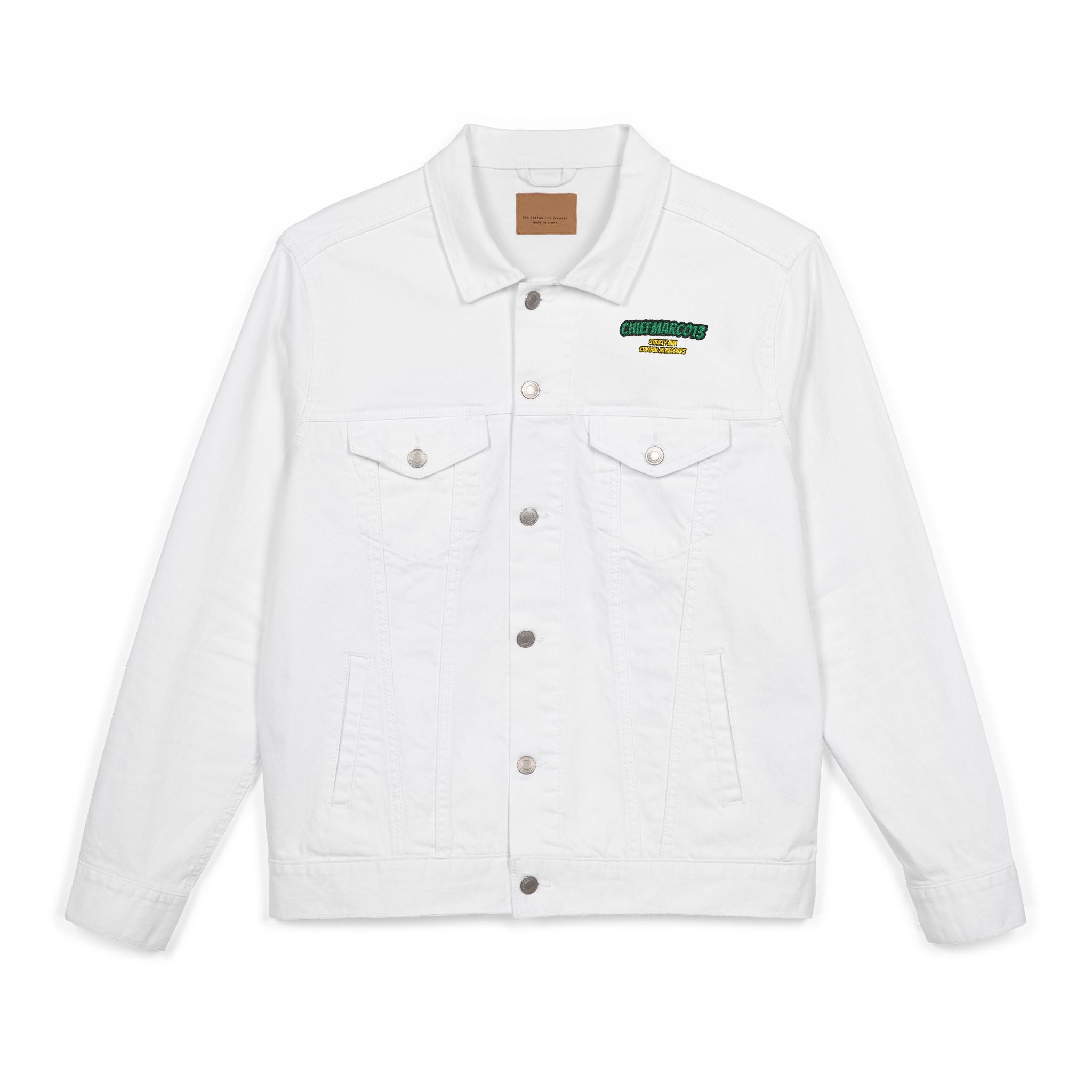 Unisex Embroidered Denim Jacket - Trendy Streetwear, Eco-Friendly Fashion, Casual Chic, Gift for Him/Her, Perfect for Spring/Fall