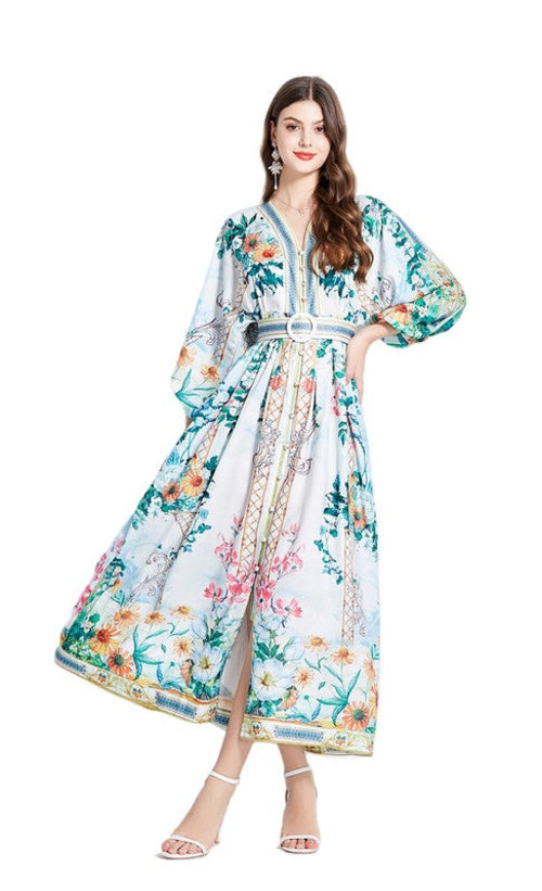 BKB WOMEN FASHION CHIFFON MAXI DRESS