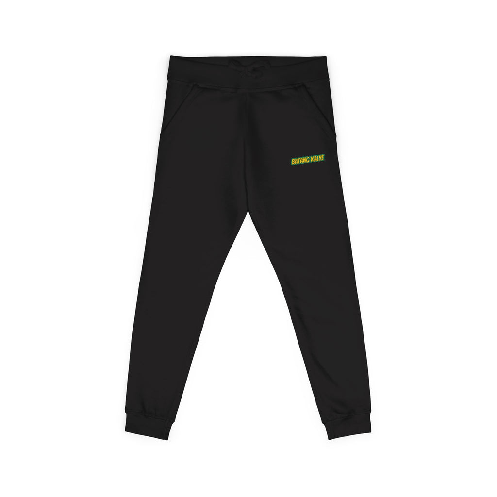 Batang Kalye Cozy Unisex Fleece Sweatpants with Embroidered Design, Casual Lounge Pants, Relaxation, Everyday Wear, Gift for Him/Her, Stylish Comfort