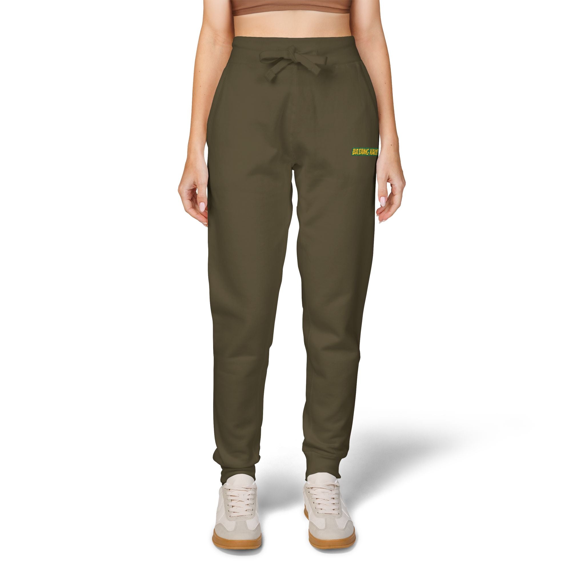 Batang Kalye Cozy Unisex Fleece Sweatpants with Embroidered Design, Casual Lounge Pants, Relaxation, Everyday Wear, Gift for Him/Her, Stylish Comfort