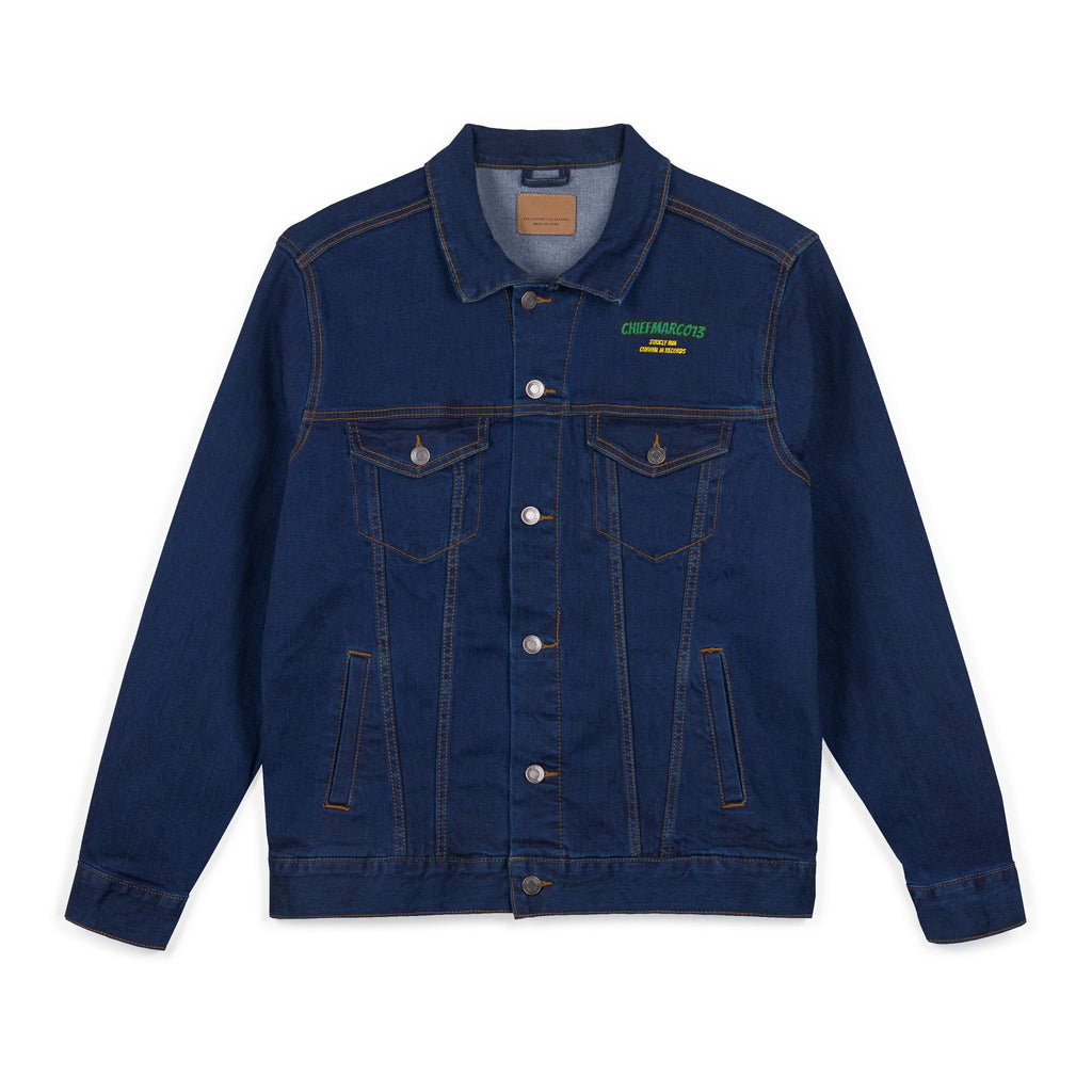 Unisex Embroidered Denim Jacket - Trendy Streetwear, Eco-Friendly Fashion, Casual Chic, Gift for Him/Her, Perfect for Spring/Fall