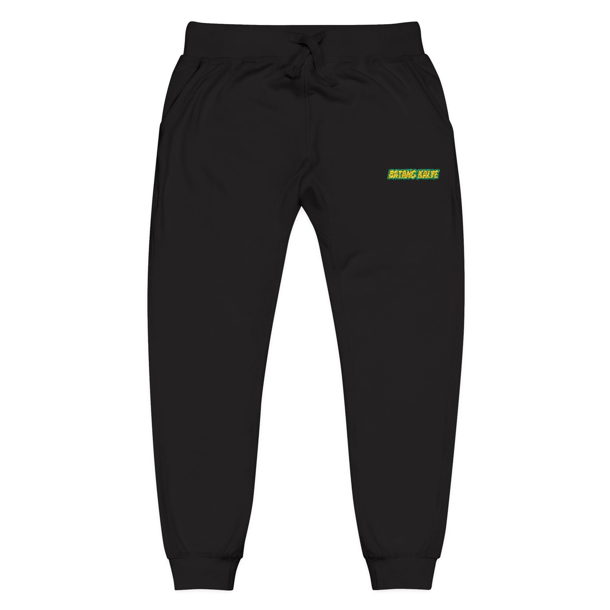 Batang Kalye Cozy Unisex Fleece Sweatpants with Embroidered Design, Casual Lounge Pants, Relaxation, Everyday Wear, Gift for Him/Her, Stylish Comfort
