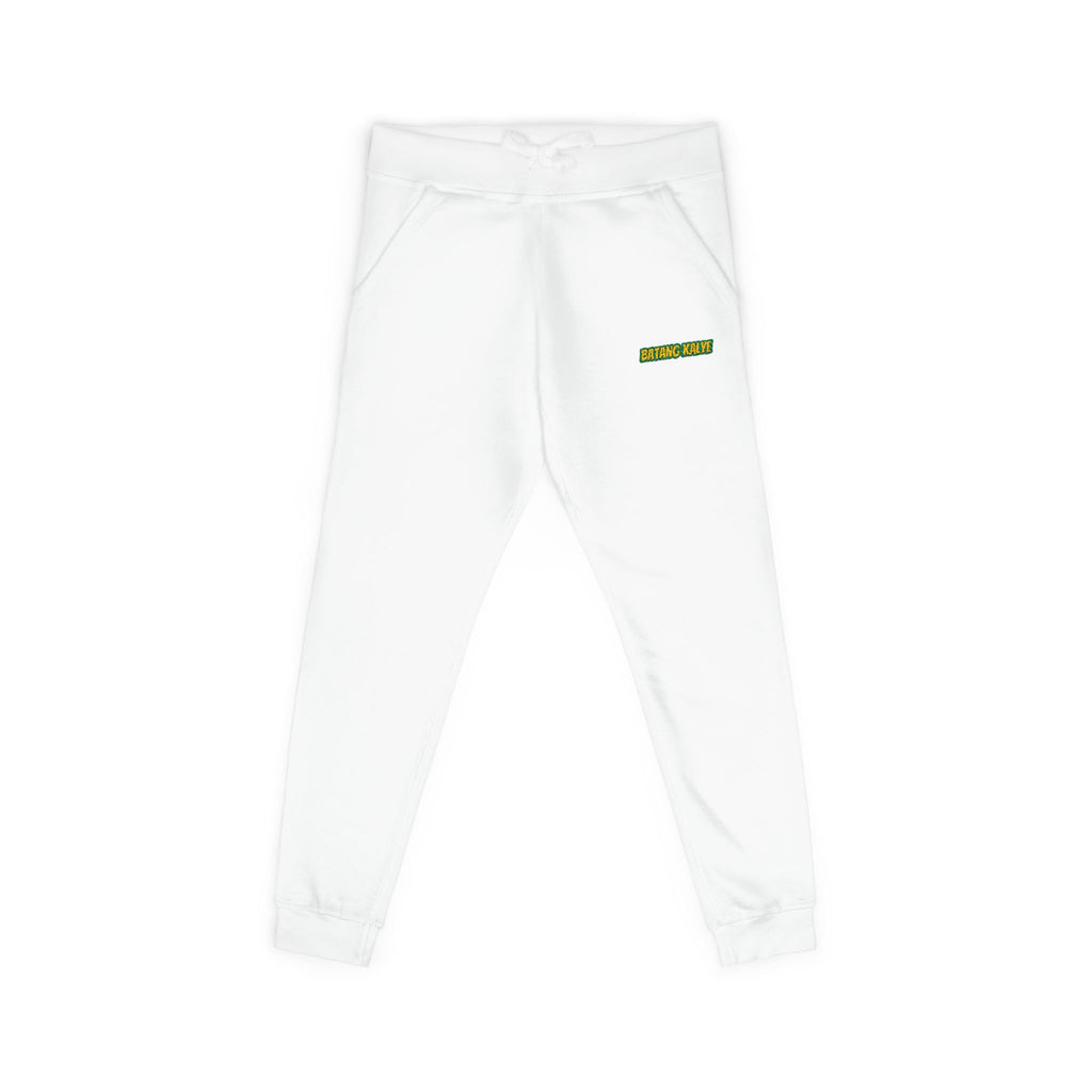 Batang Kalye Cozy Unisex Fleece Sweatpants with Embroidered Design, Casual Lounge Pants, Relaxation, Everyday Wear, Gift for Him/Her, Stylish Comfort