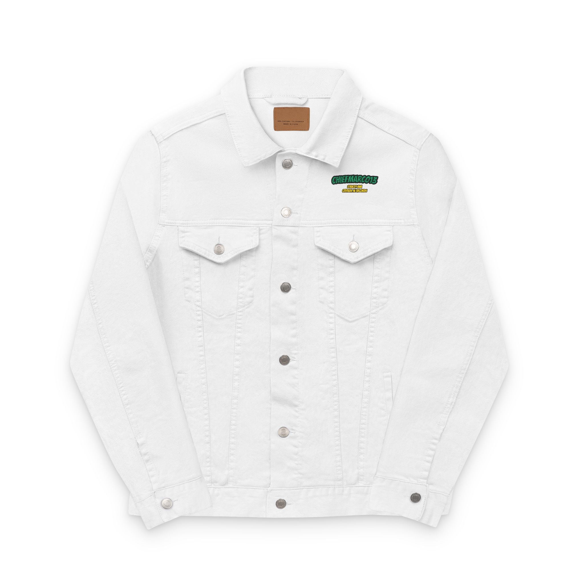 Unisex Embroidered Denim Jacket - Trendy Streetwear, Eco-Friendly Fashion, Casual Chic, Gift for Him/Her, Perfect for Spring/Fall