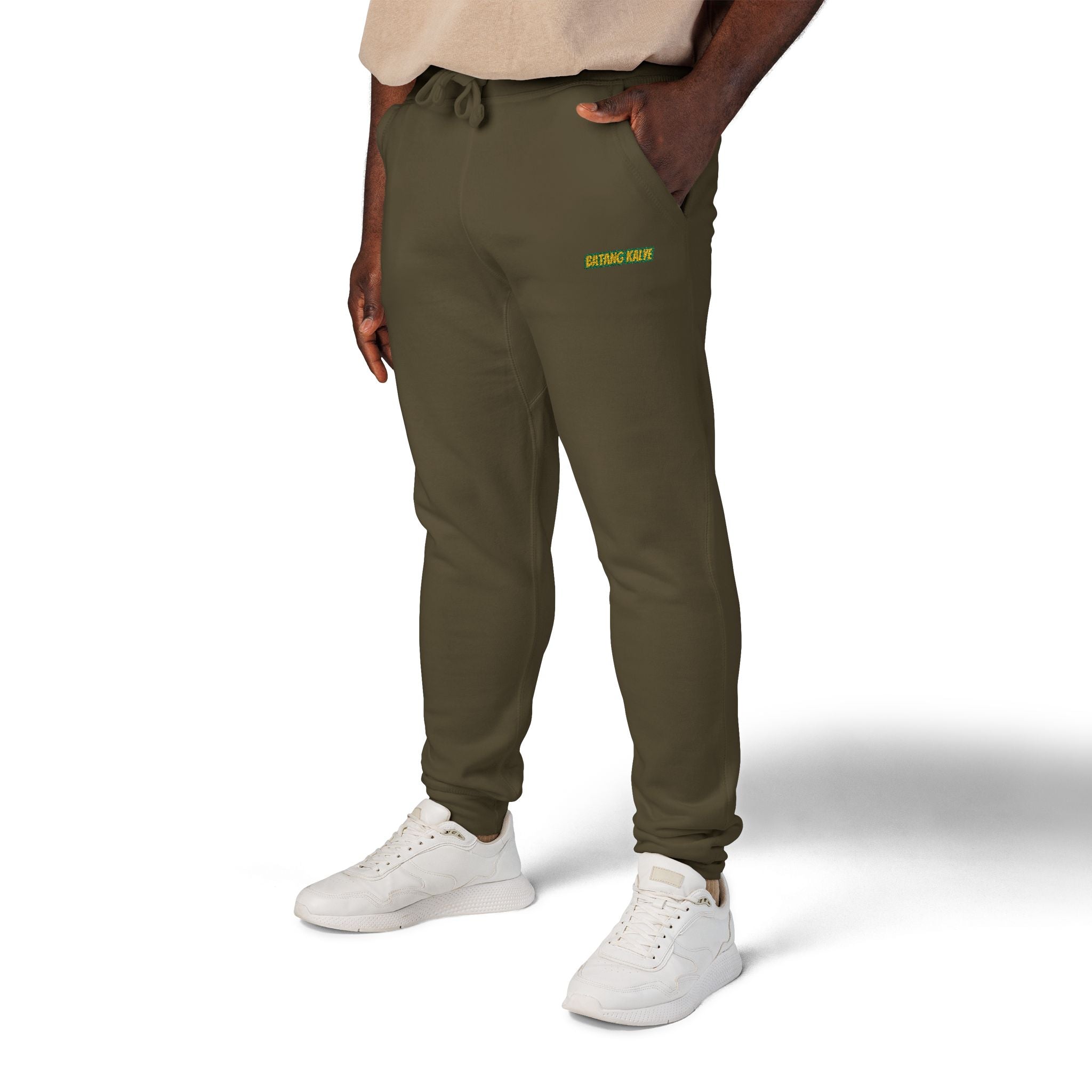 Batang Kalye Cozy Unisex Fleece Sweatpants with Embroidered Design, Casual Lounge Pants, Relaxation, Everyday Wear, Gift for Him/Her, Stylish Comfort
