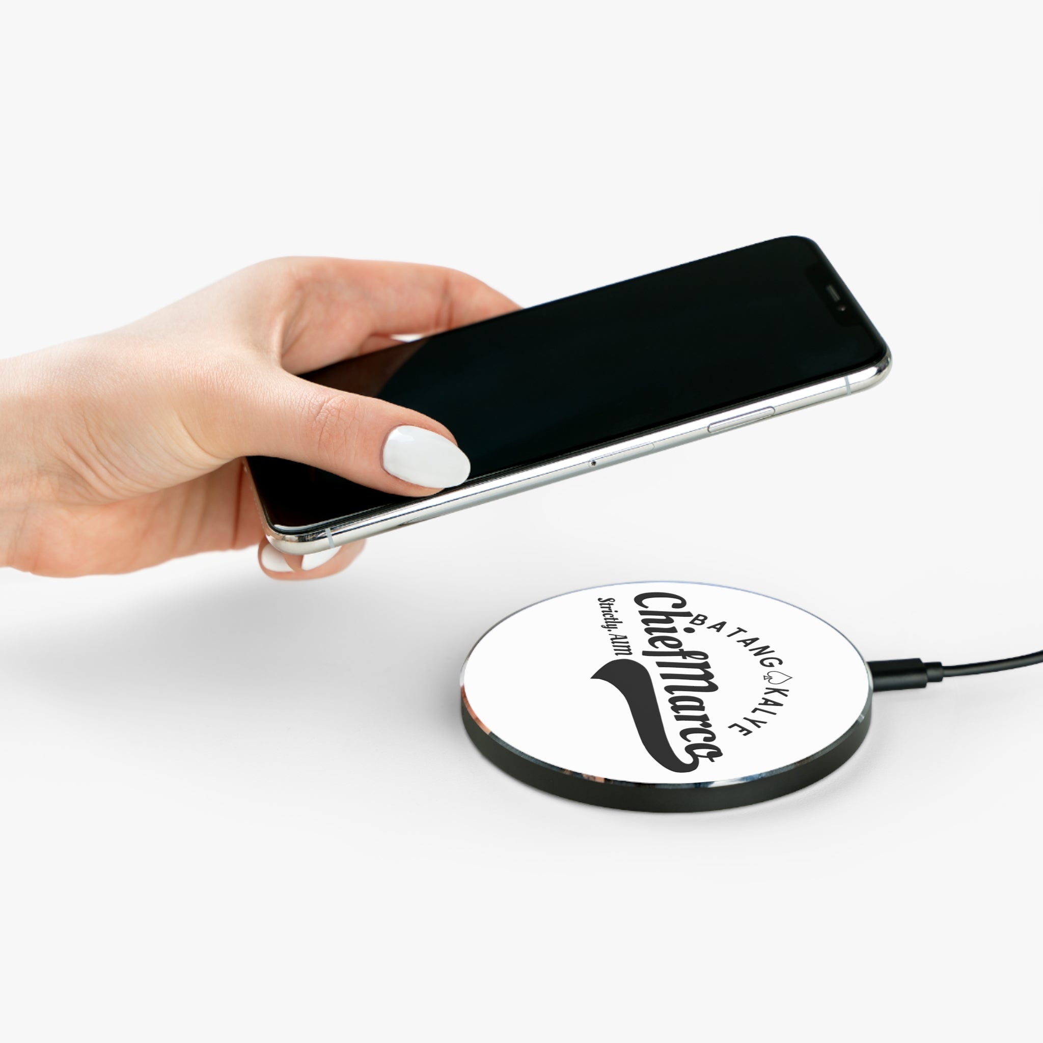 ChiefMarco13 Batang Kalye Brand Stylish Wireless Charger with Unique Design, Perfect Gift for Tech Lovers, Desk Accessory, Holiday Gift, Modern Home Decor