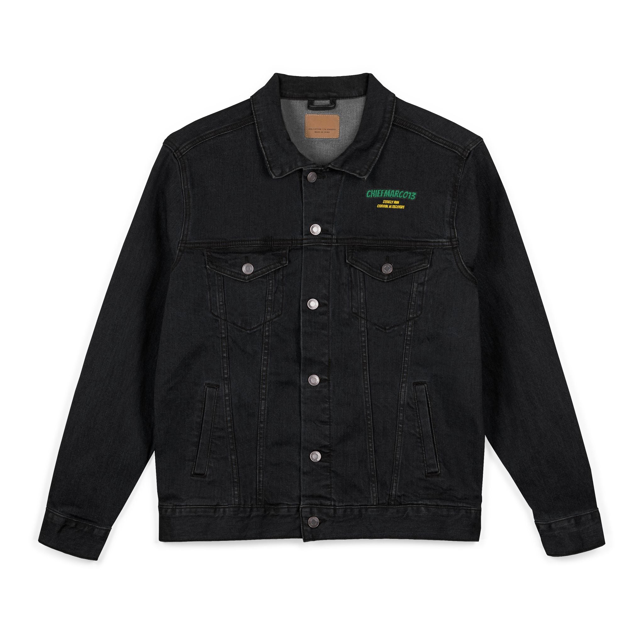 Unisex Embroidered Denim Jacket - Trendy Streetwear, Eco-Friendly Fashion, Casual Chic, Gift for Him/Her, Perfect for Spring/Fall