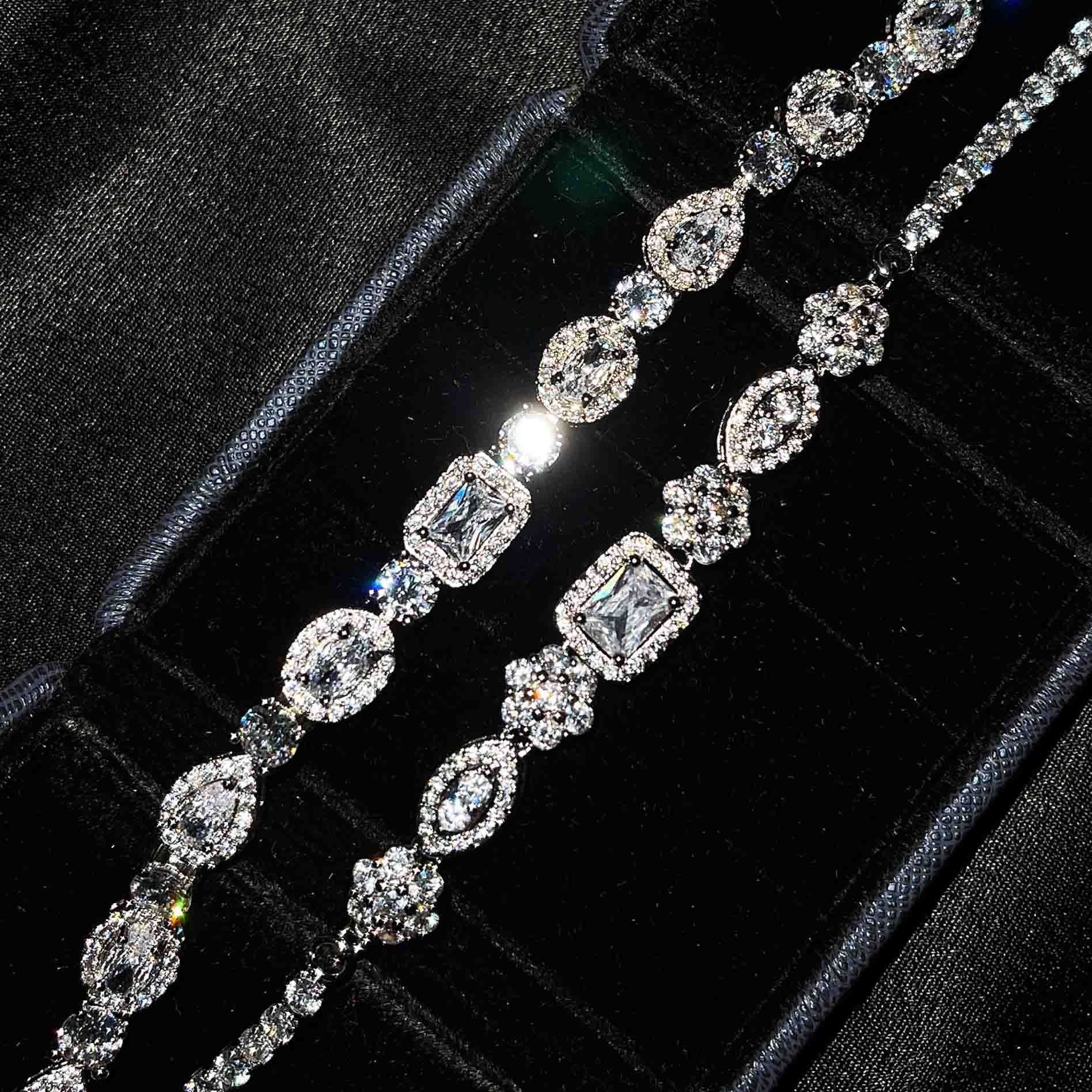 Batang Kalye Women's S925 Sterling Silver-plated Diamond Bracelet