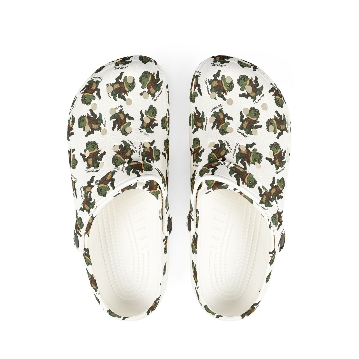 Camo APFO Crocs Pattern Foam Clogs — Printed EVA Garden Shoes