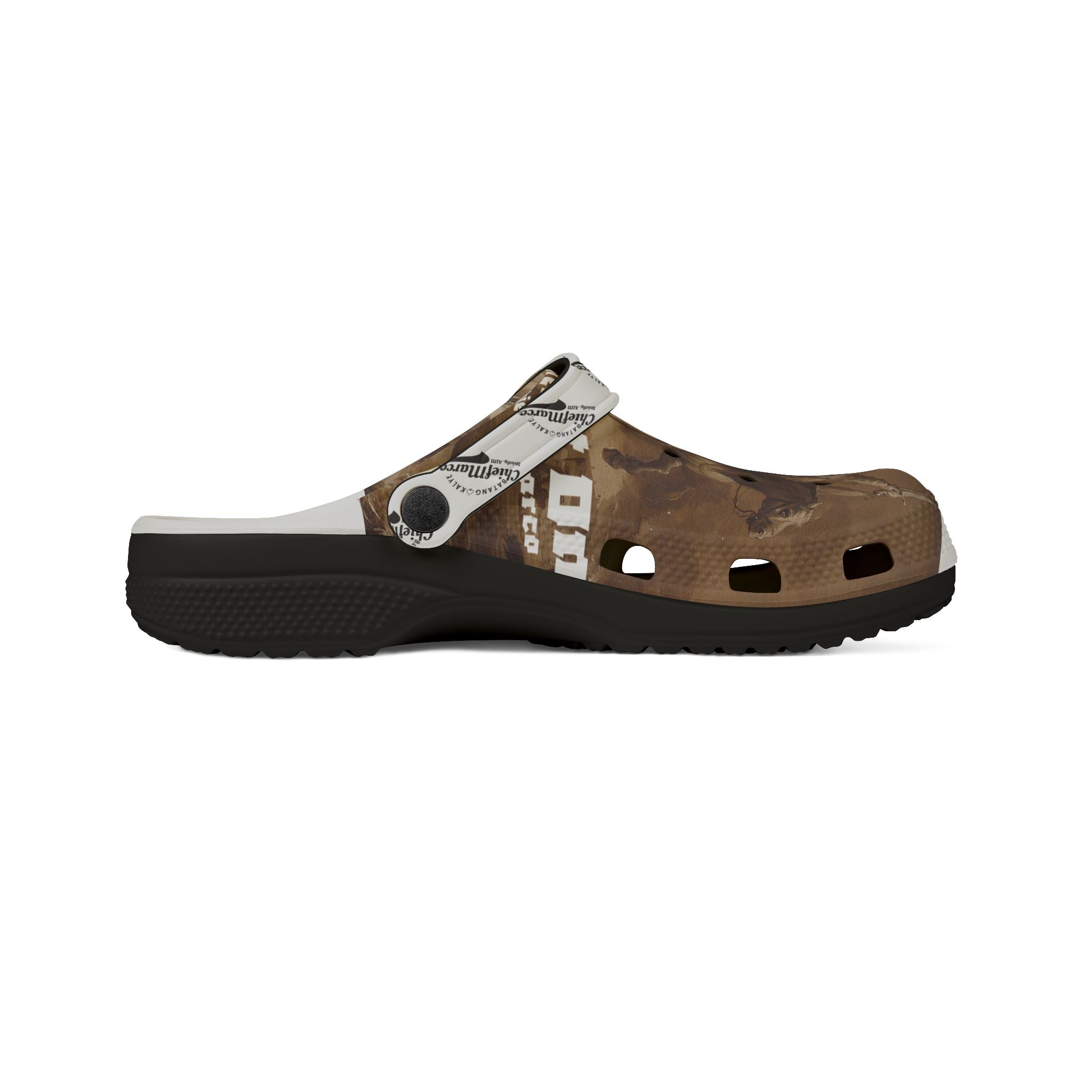 Stylish Batang Kalye Foam Shoes, Comfortable Slip-On Clogs, Unique Pattern Footwear for Home, Garden or Beach