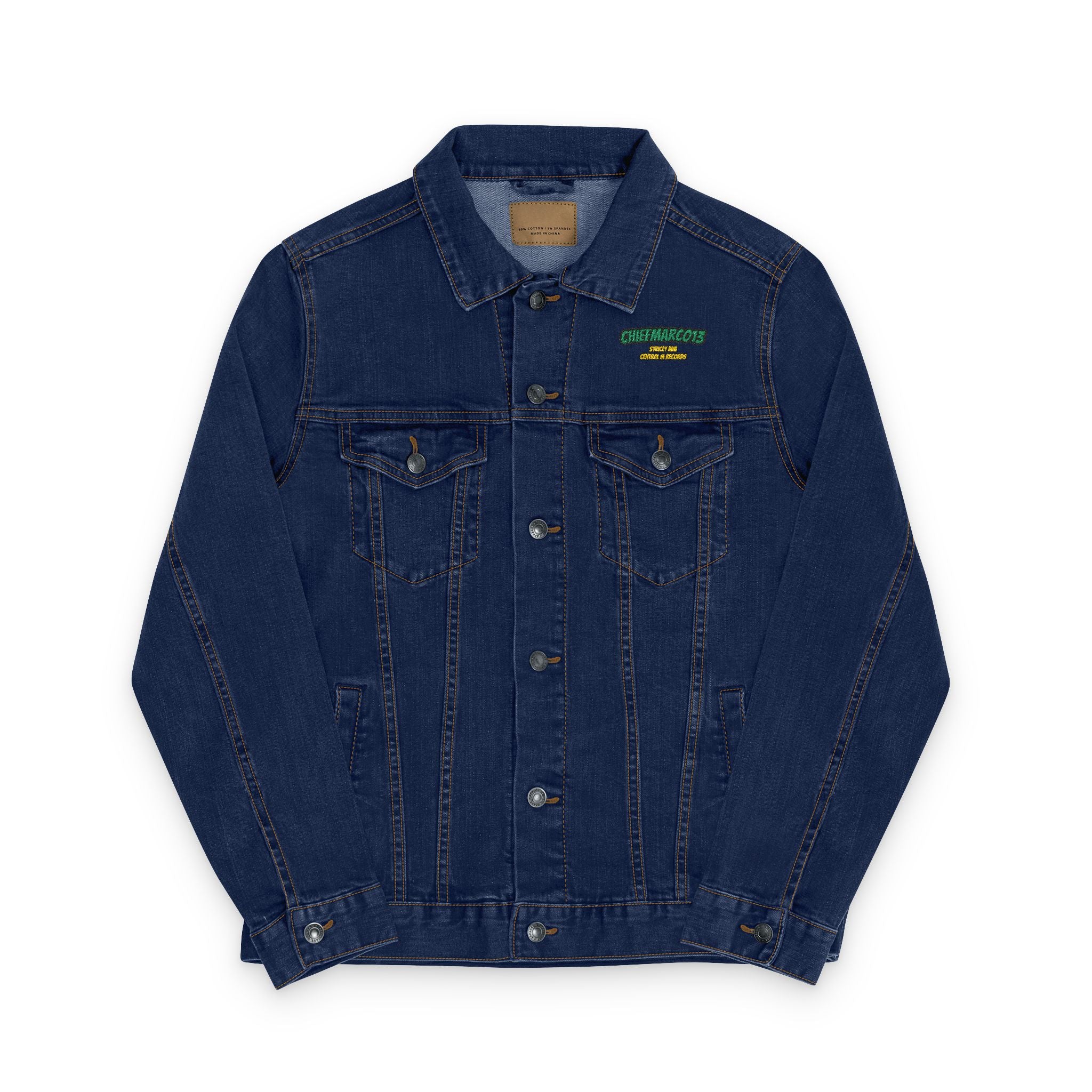 Unisex Embroidered Denim Jacket - Trendy Streetwear, Eco-Friendly Fashion, Casual Chic, Gift for Him/Her, Perfect for Spring/Fall