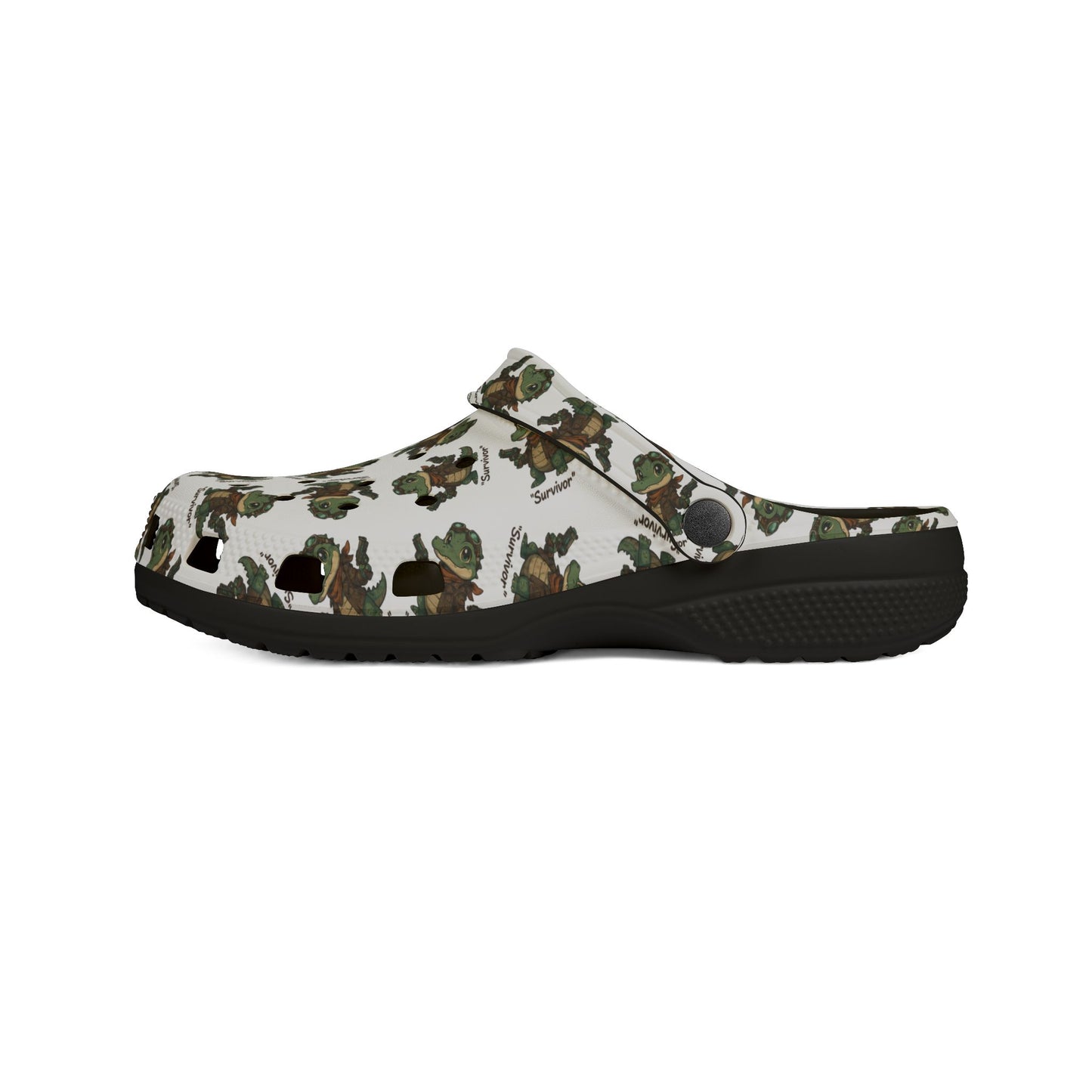 Camo APFO Crocs Pattern Foam Clogs — Printed EVA Garden Shoes